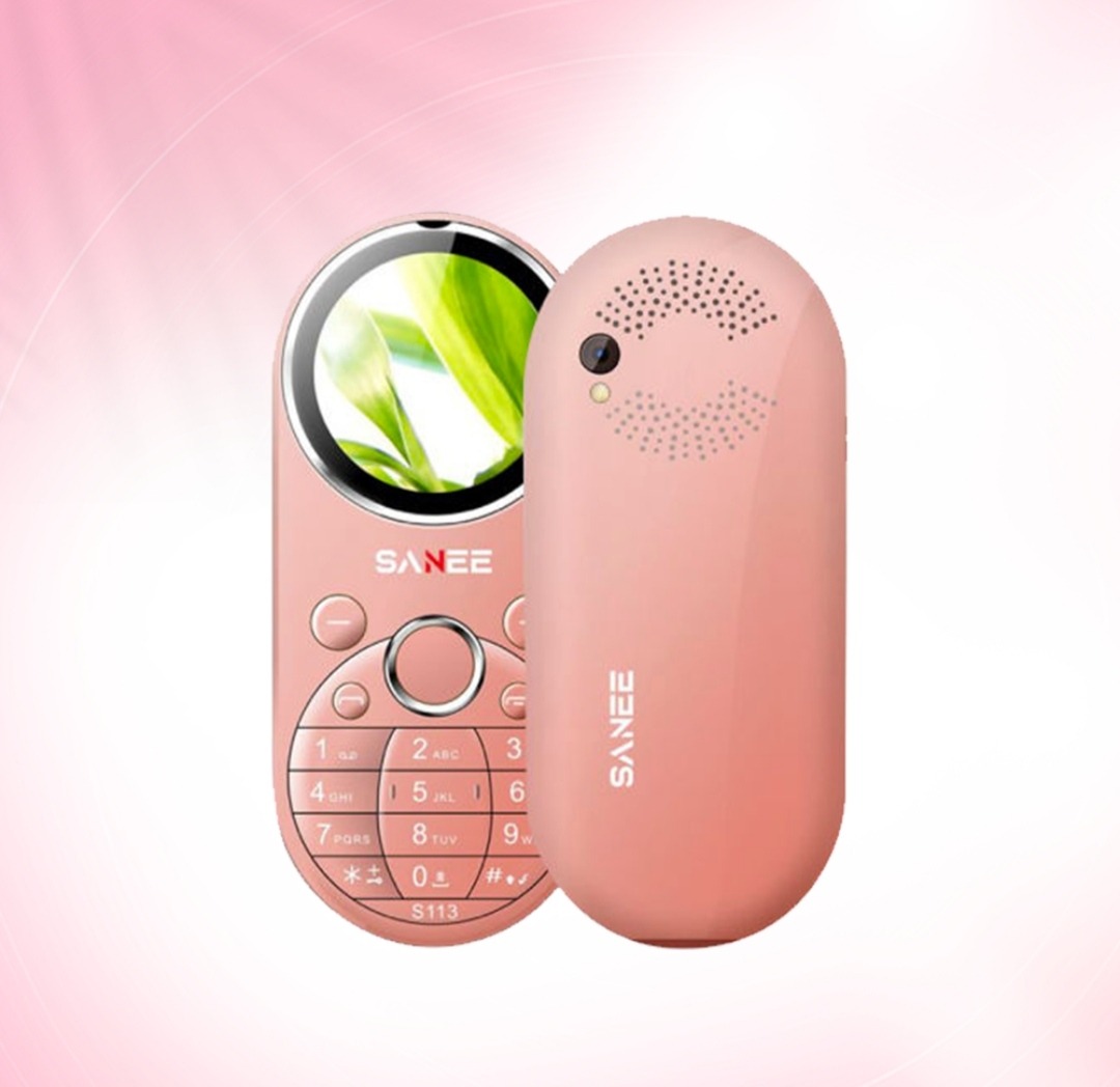 Sanee S113 Dual Sim Stylish Button Phone (Black, Blue, Pink)