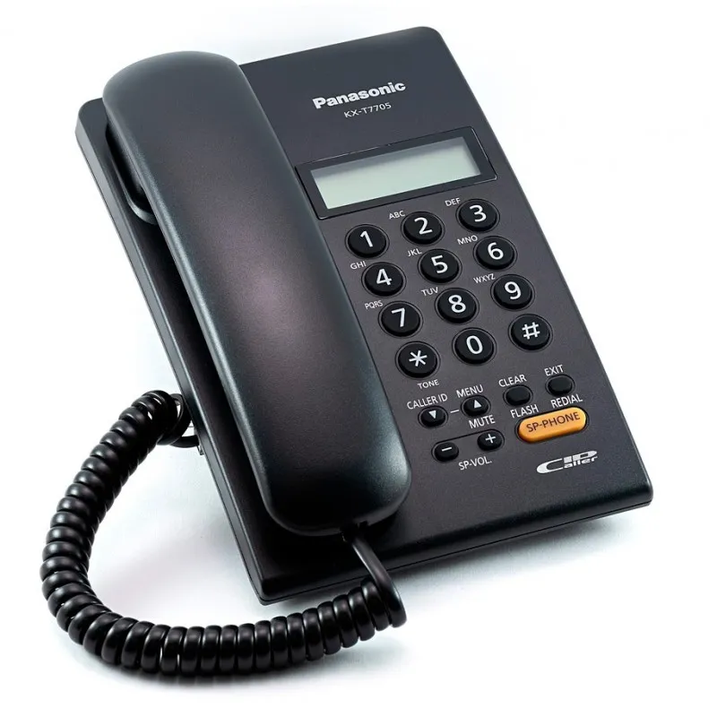 Panasonic KX-T7705 T&T Landline Caller ID Telephone (Black, White)