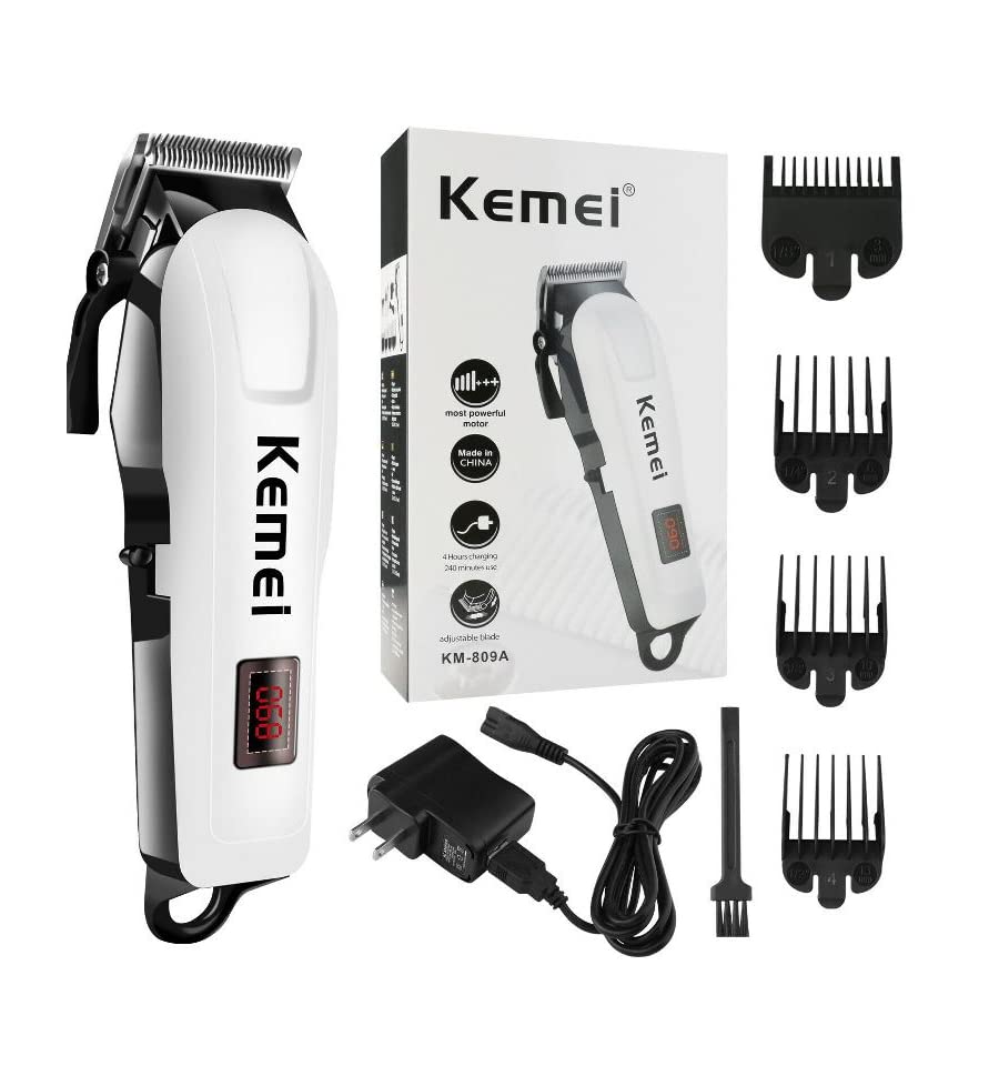 KM 809A Hair Machine And Trimming With Cord And Without Cordless