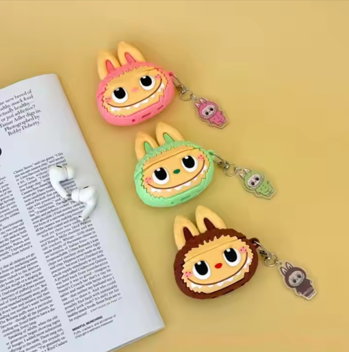 Cute Cartoon 3D Silicone Protective Shell Hard Box Earphones Labubu In-ear Earbuds Wireless Blue Tooth Headset TWS Headphones