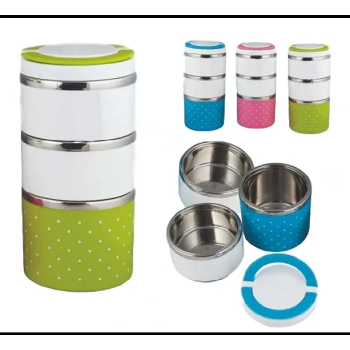 3 Layer Hotpot Lunch Box Stainless Steel Tiffin Box SS Lunch Box