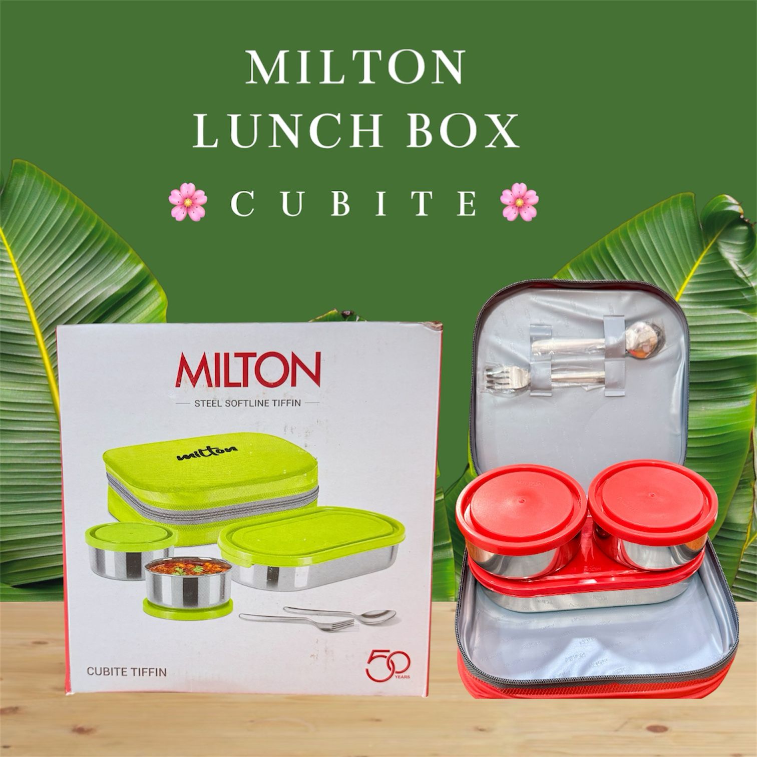Executive Lunch Box Soft Insulated Tiffin Box -2 SS Container,1 Microwave Safe Container