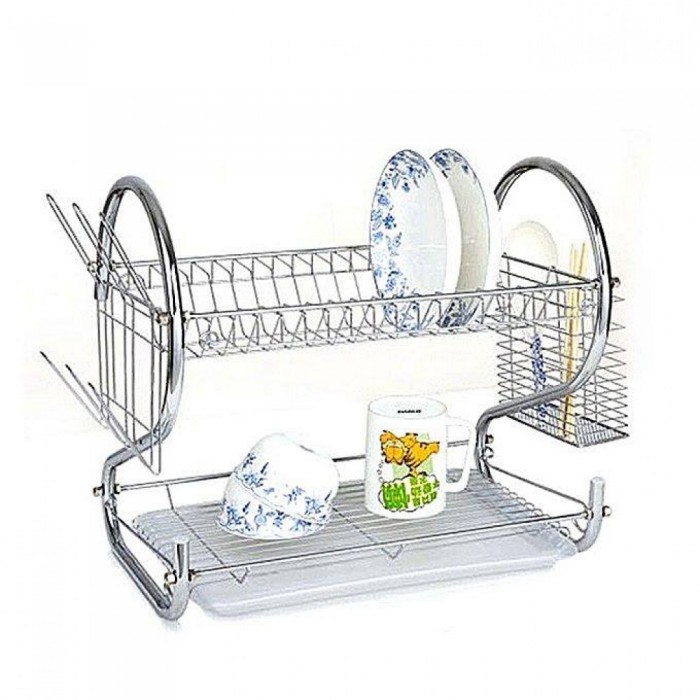 2-Layer Dish Drainer Rack