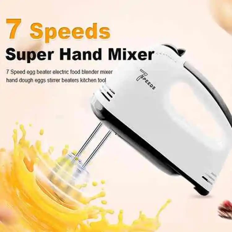 Scarlet 7 SPEED Portable High Grade Hand Mixer, Egg Beater, Egg Cake/Cream Mixer -10