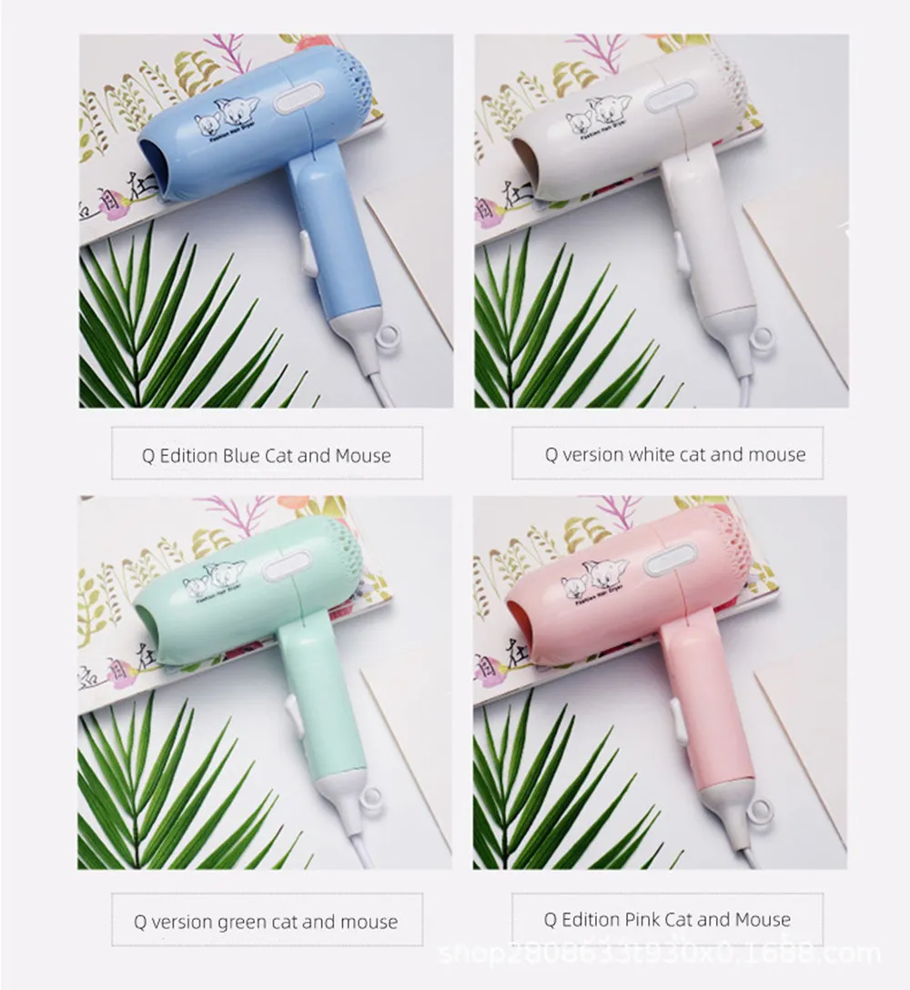 2024 Cartoon Fashion Hair Dryer — Portable & Foldable