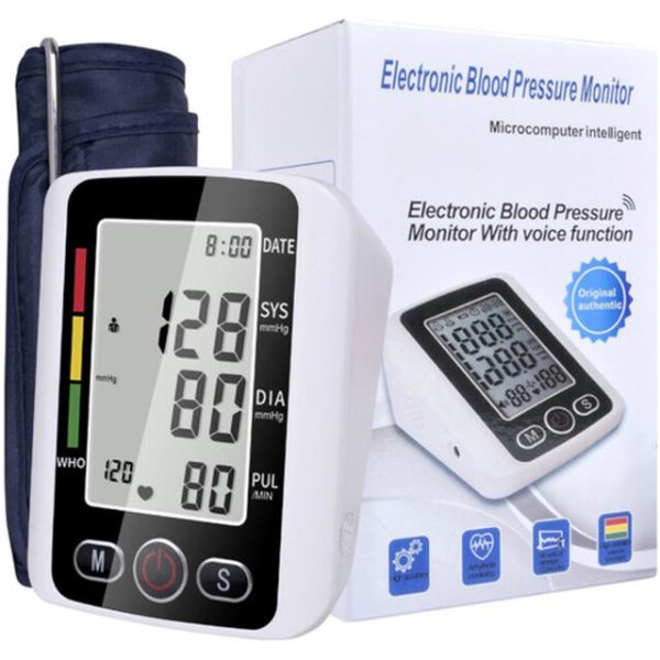 Electronic Blood Pressure Monitor With Voice Function